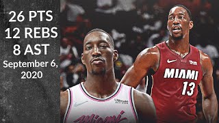 Bam Adebayo 26 PTS 12 REBS 8 AST |Heat vs Bucks| NBA Playoffs 9/06/20