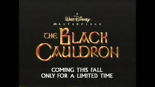 The Black Cauldron - 1998 Masterpiece Collection VHS Trailer #1