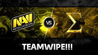 Teamwipe by Na`Vi vs Sigma @ XMG Captains Draft Invitational