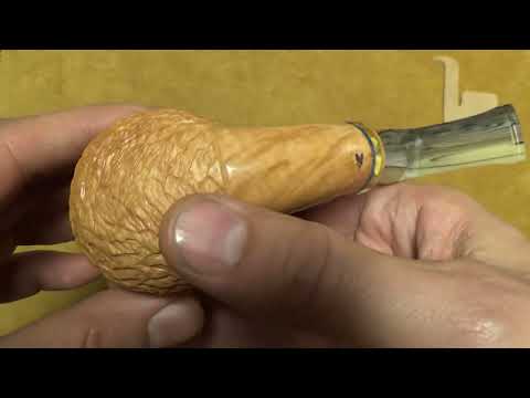 Pipa Santambrogio rusticata naturale Major - Bent Apple - SS277