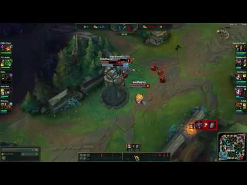 Diamond Shaco double dives and clown does the job (season7)