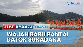 Pantai Datok Sukadana Tampil dengan Wajah Baru seusai Direnovasi, Wisatawan Antusias Berburu Foto