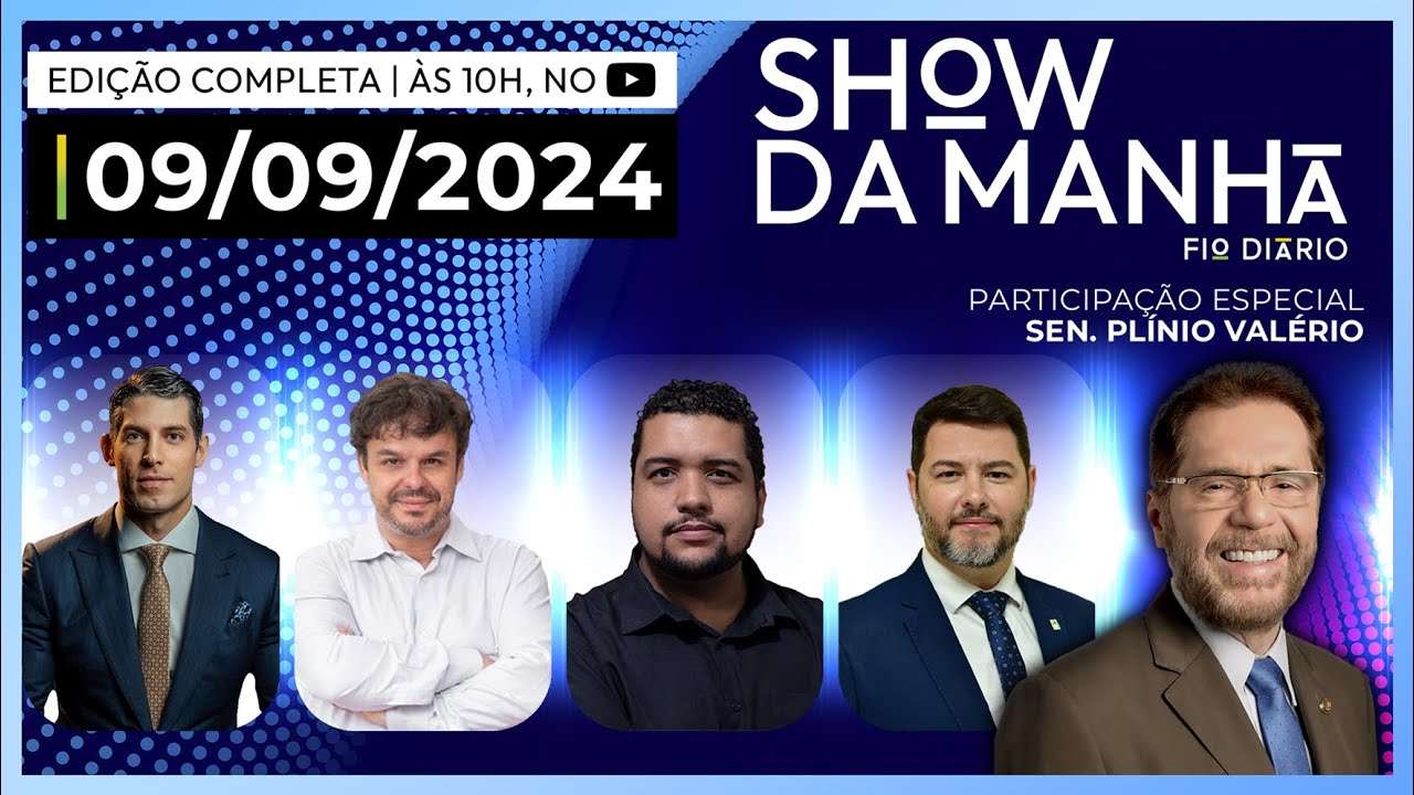 SHOW DA MANHÃ-MARCO ANTÔNIO COSTA, ADRILLES, PH ARAÚJO, GUSTAVO LOPES E PLÍNIO VALÉRIO-09/09/2024