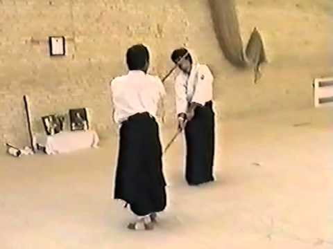 1989 UKA Summer School - T.K. Chiba Sensei Jyo Basics from Kesa #1-4