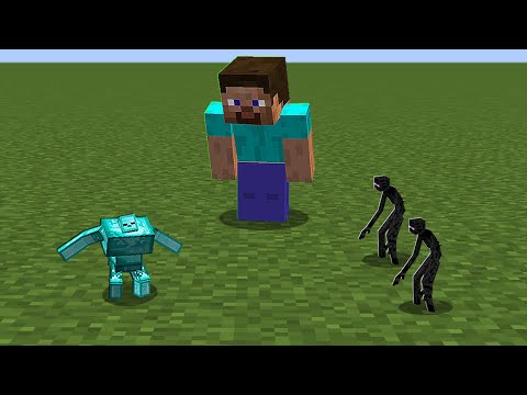 LITTLE DIAMOND MUTANT ZOMBIE VS LITTLE MUTANT ENDEMAN IN MINECRAFT Challenge!