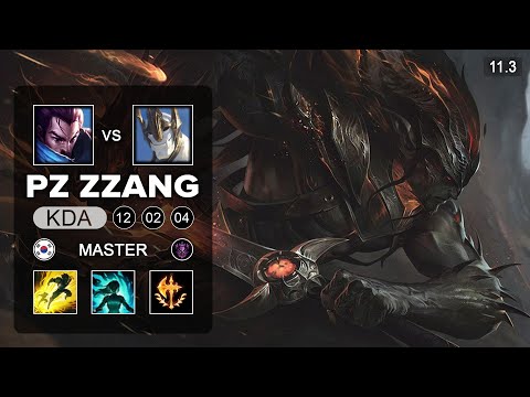 Pz ZZang Yasuo Mid vs Galio - KR Grandmaster Patch 11.3
