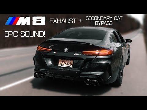 M8 Gran Coupe with Valvetronic Designs Exhaust + Secondary Cat Bypass