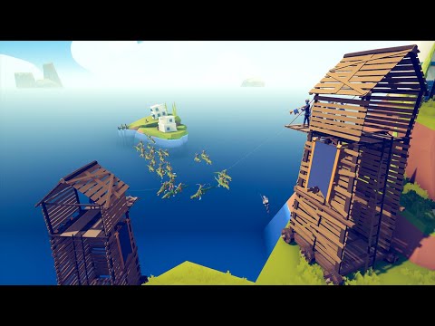 CROCODILE ISLAND vs TOWER 🗼🐊 | Totally Accurate Battle Simulator TABS