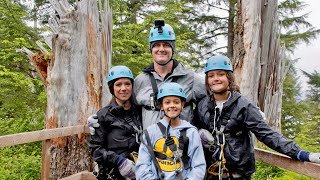 Ziplining in Alaska! | Norwegian Bliss | Alaskan Cruise Vlog Day 6 Ketchikan Ziplining