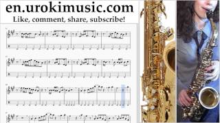How to Play Saxophone (Tenor) Kelly Clarkson - Love Goes On (The Shack 2017) Tabs Part#2 um-nthli352