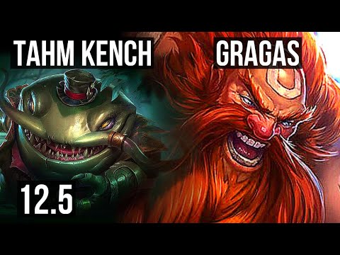 TAHM KENCH vs GRAGAS (TOP) | 7/1/13, 400+ games | EUW Master | 12.5