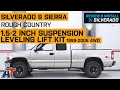 1999 2006 Silverado Sierra Rough Country 1 50 2 In Suspension Leveling Lift Kit Review Install