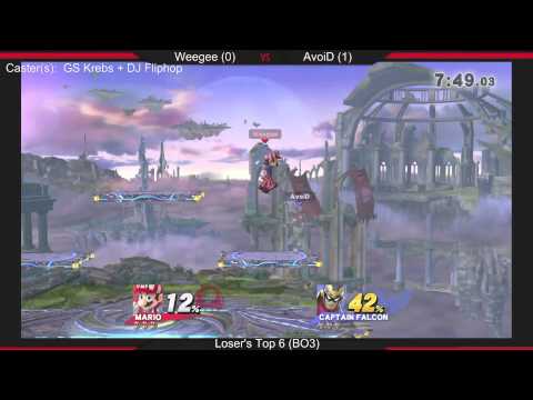KSL 13 | Loser's Top 6 | Weegee (Mario) vs AvoiD (Captain Falcon)