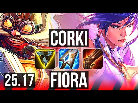 CORKI vs FIORA (TOP) | KR Diamond | 25.17