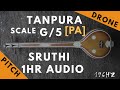Tanpura Sruthi - Drone - G Scale or 5 Kattai - Pa (Panchamam/ Pancham) - 196Hz