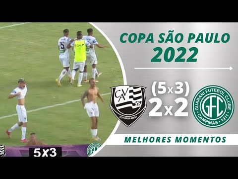 VOTUPORANGUENSE 2 (5) X (3) 2 GUARANI | COPA SAO PAULO JUNIOR 2022 | 12/01/22