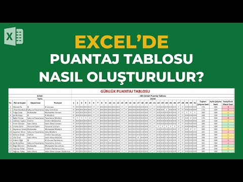 Excel'de Aylık Puantaj Tablosu Oluşturma Kılavuzu | Eksik ve Fazla Mesai Saati Hesaplama