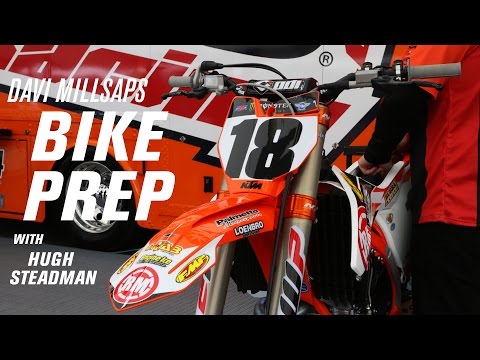 Davi Millsaps Bike Prep for Supercross w/ Mechanic Hugh Steadman