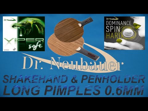 TABLE TENNIS VIPER SOFT 0.6MM LONG PIMPLES DR. NEUBAUER - SHAKEHAND & PENHOLDER STYLE - LG TT STORY