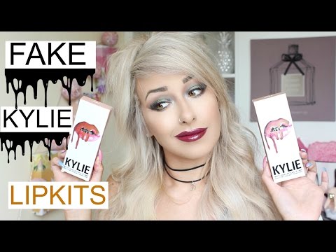 Kylie Jenner Lip Kit Ali Express | REAL VS FAKE | Review & Swatches | DramaticMAC