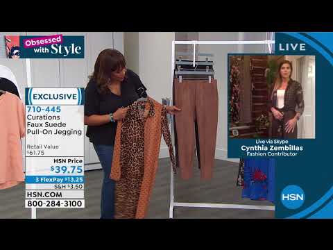 Curations Faux Suede PullOn Jegging