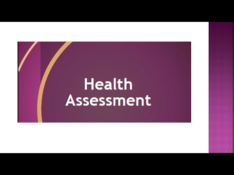 Health assessment Ch1 health assessment history taking التقييم الصحي وأخذ التاريخ المرضي