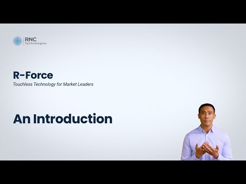 R-Force, Superior Touchless Sensing Technology logo
