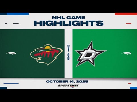 NHL Game Highlights | Wild vs. Stars - October 14, 2025