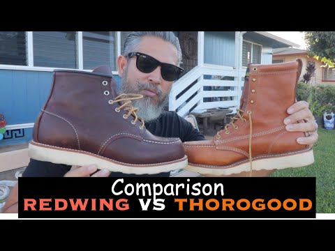 Moc Toe Comparison Red Wing versus Thorogood