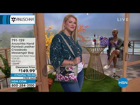 Anuschka – Handbemalte Umhängetasche aus Leder