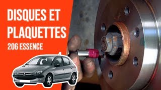 Youtube thumbnail of video "Changer les Disques et Plaquettes avant 206 1.4i 🚗"