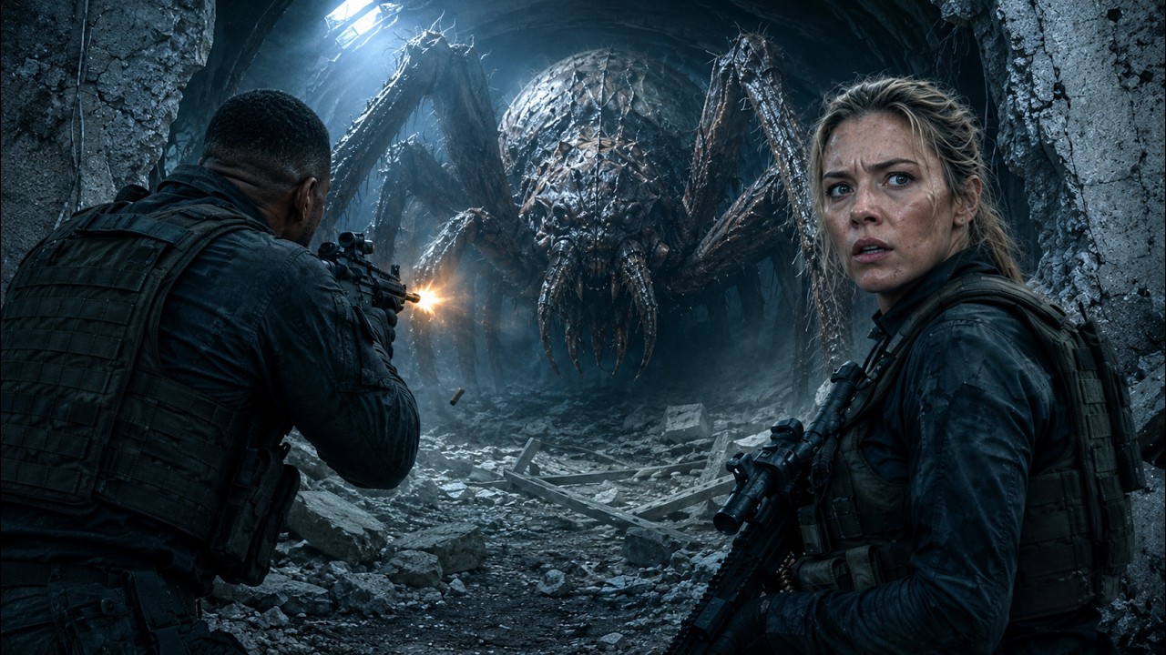 2026 Action Movie | Special Forces Enter Golden City—Giant Spiders Seal Every Exit