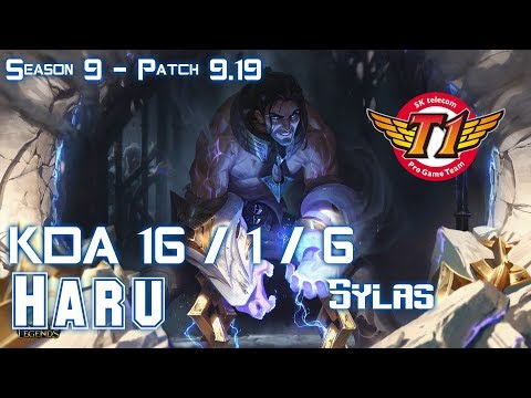 SKT T1 Haru SYLAS vs NUNU Jungle - Patch 9.19 KR Ranked