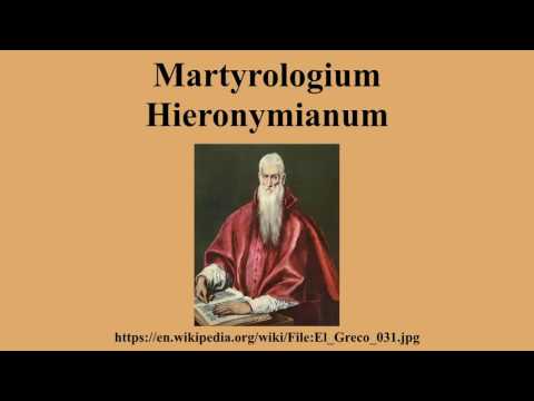 Martyrologium Hieronymianum