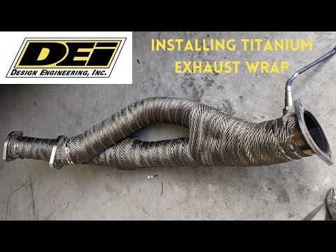How to install DEI heat wrap onto exhaust the right way
