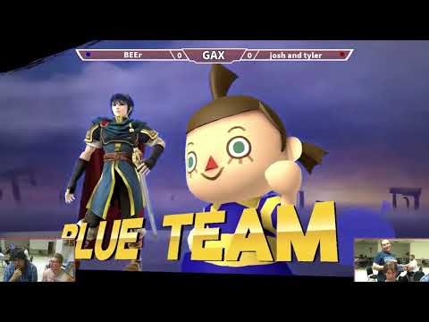 GAXS 2018 Smash 4 Doubles - Beast Mode (Qwexe + Scubbss; Blue) vs MJuniors (Josh + Naughty; Red)