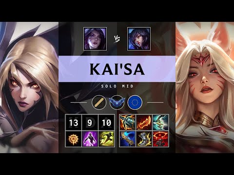 Kai'Sa Mid vs Ahri - EUW Diamond Patch 25.21