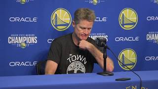 Steve Kerr explains how Stephen Curry ‘sets the tone’ for team culture