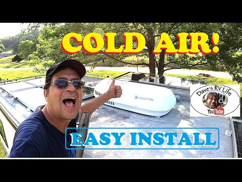 New RV Rooftop Air Conditioner AC Installation - Keeping It Cool With Recpro