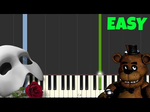 The Phantom Of The Opera [Easy Piano Tutorial] (Synthesia/Sheet Music)