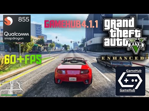Playing GTA V on Android using GameHub Emulator (Winlator) | Snapdragon 855 Test