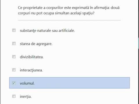 TEST  CLASIFICARE, ORDONARE SI PROPRIETATI ALE CORPURILOR