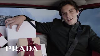 Prada A winter’s tale with Louis Partridge Prada Holiday 2025