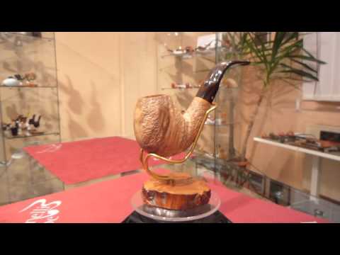 Pipa olivastro bent panel fatta a mano - www.paronellipipe.it