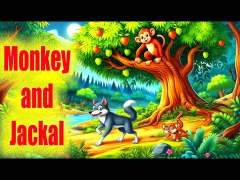 Story of Monkey and Jackal for kids || moral story in English