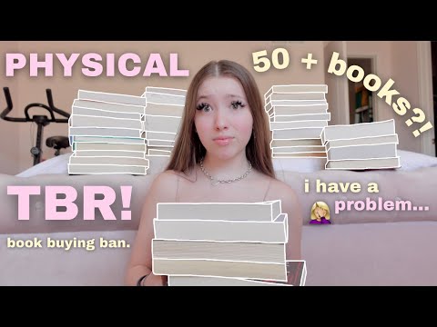 every single book I own but haven't read… 50+ books?! [my physical tbr]