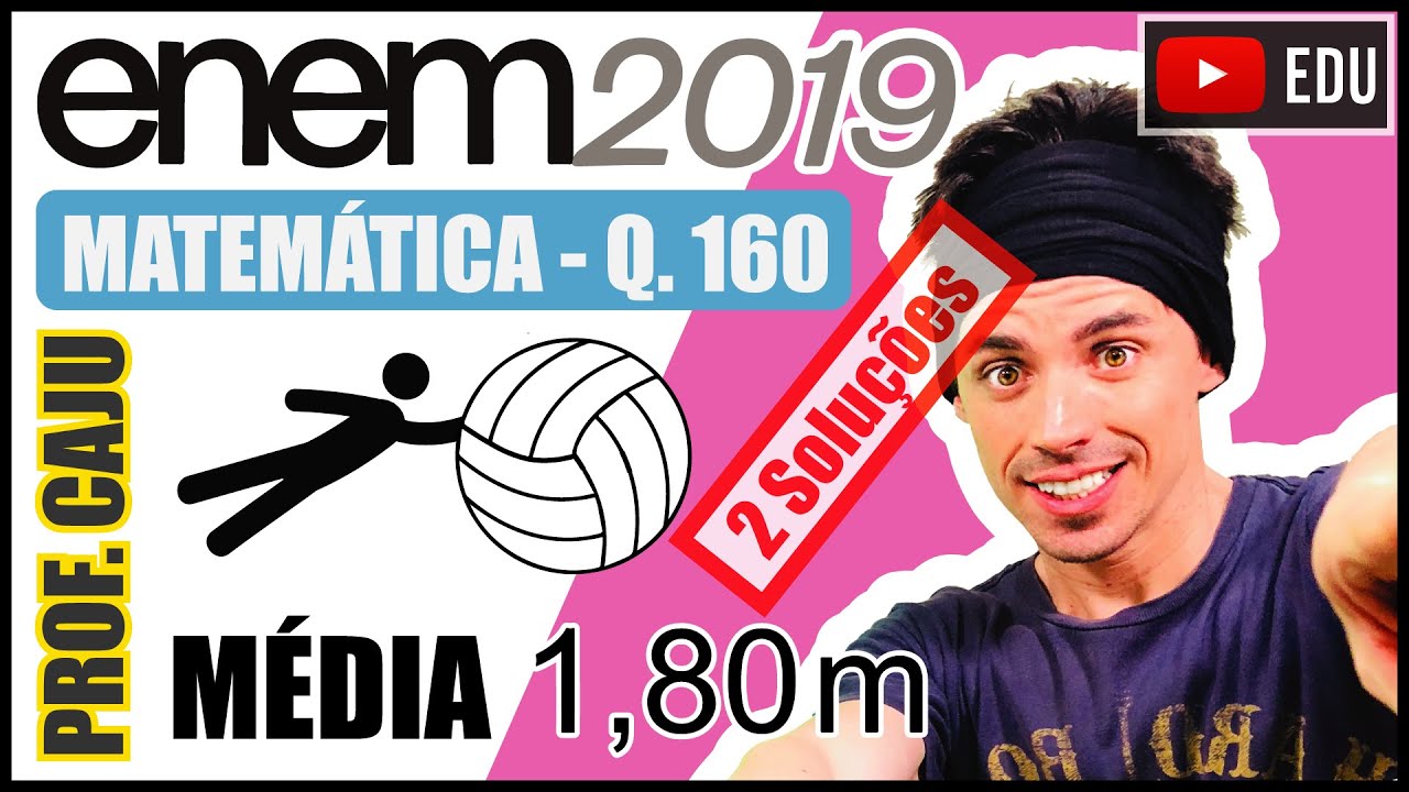 [ENEM 2019] 160 📘 MÉDIA ARITMÉTICA O preparador físico de um time de basquete dispõe de um plantel