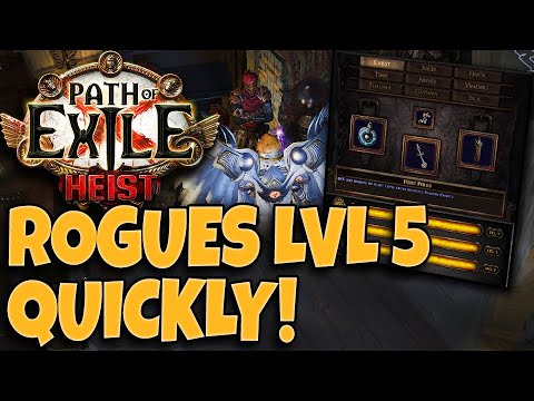 How To Quickly Level Your Rogues In Heist! How I got Max Lvl Rogues With Ease - Path of Exile Heist