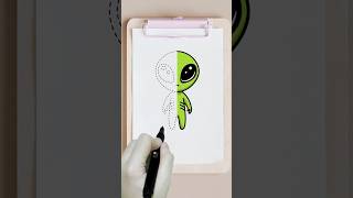 Alien drawing tutorial | Easy to follow Step by step drawing