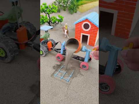 diy mini tractor construction machine video | tractor wala video | #shorts #youtubeshorts